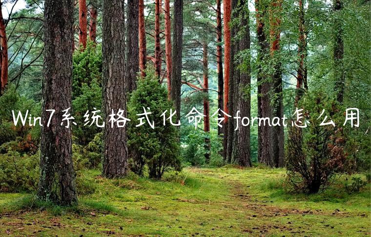 Win7系统格式化命令format怎么用