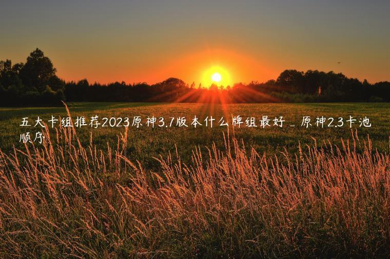 五大卡组推荐2023原神3.7版本什么牌组最好_原神2.3卡池顺序