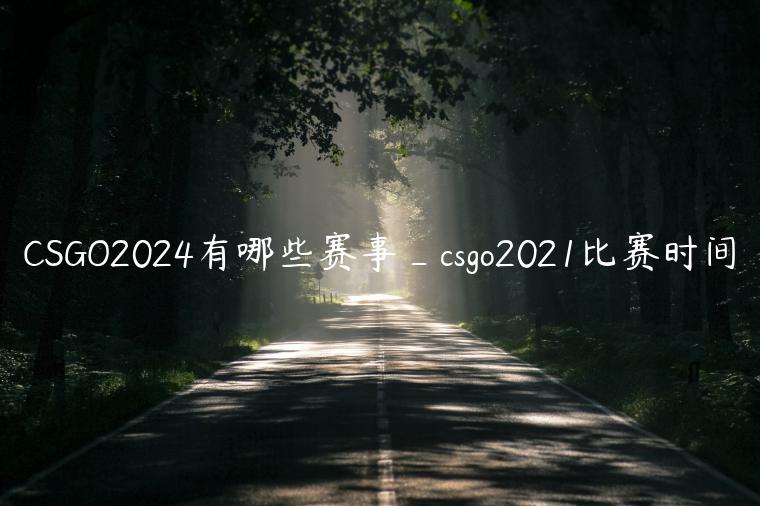 CSGO2024有哪些赛事_csgo2021比赛时间