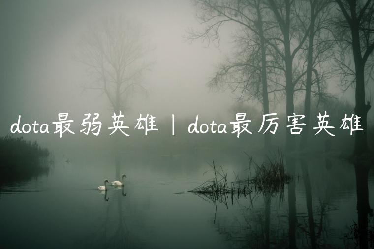 dota最弱英雄|dota最厉害英雄