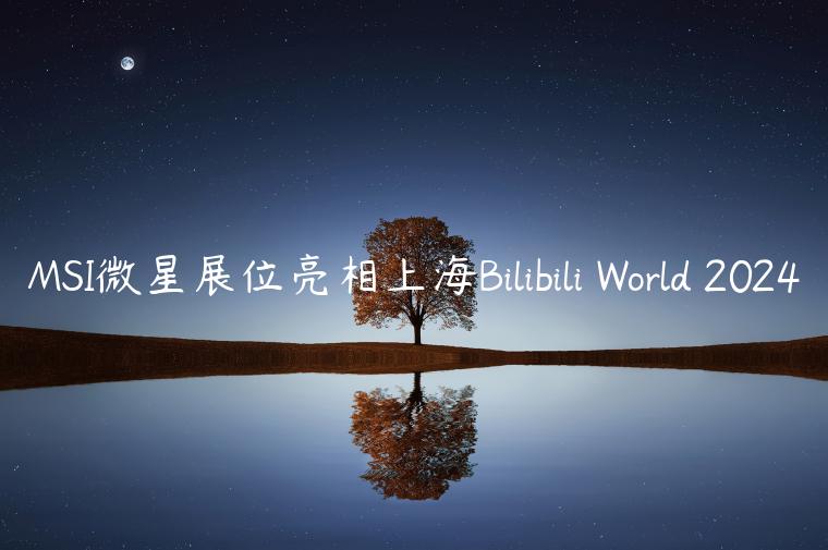 MSI微星展位亮相上海Bilibili World 2024