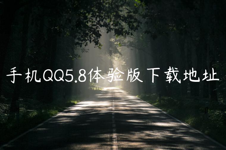 手机QQ5.8体验版下载地址