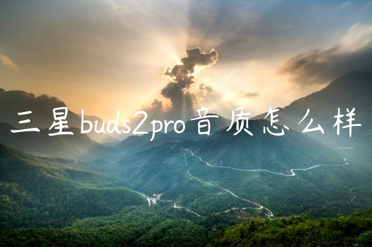 三星buds2pro音质怎么样