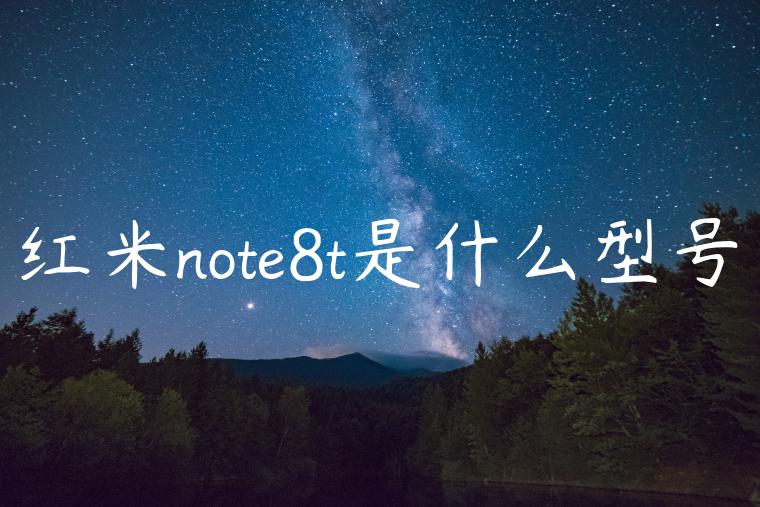 红米note8t是什么型号