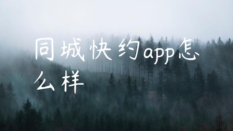 同城快约app怎么样