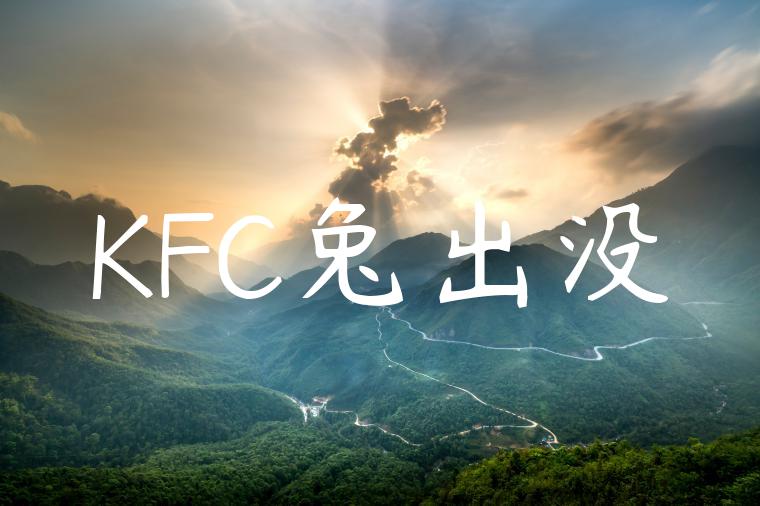 KFC兔出没