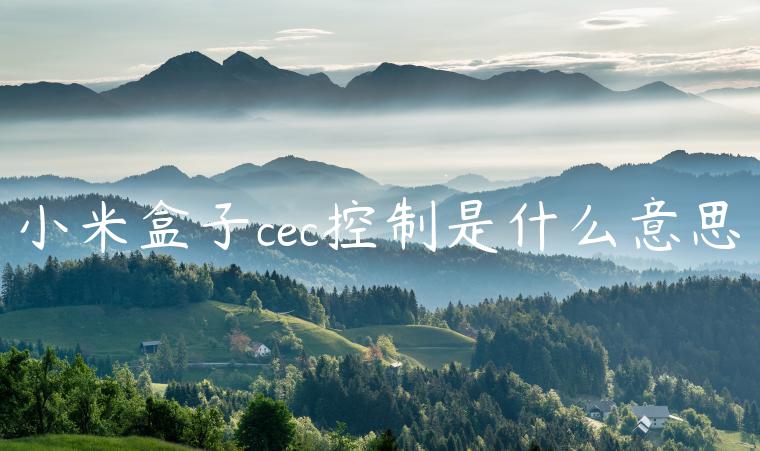 小米盒子cec控制是什么意思