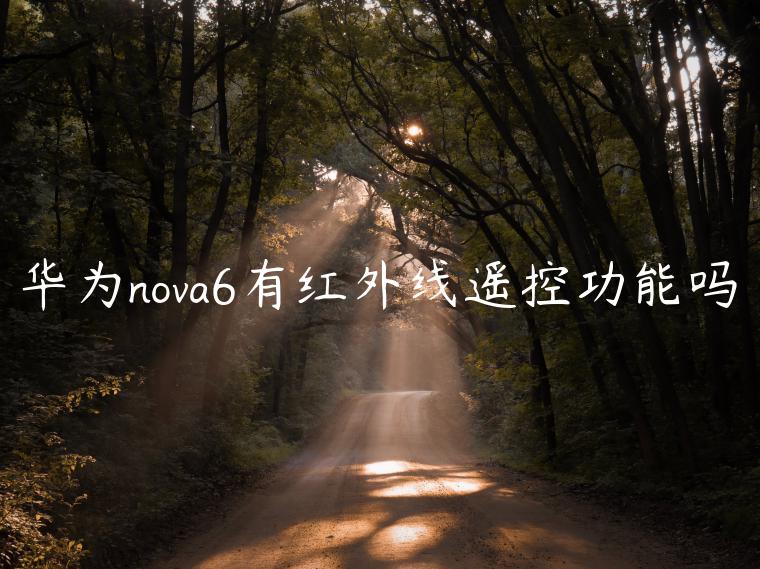 华为nova6有红外线遥控功能吗