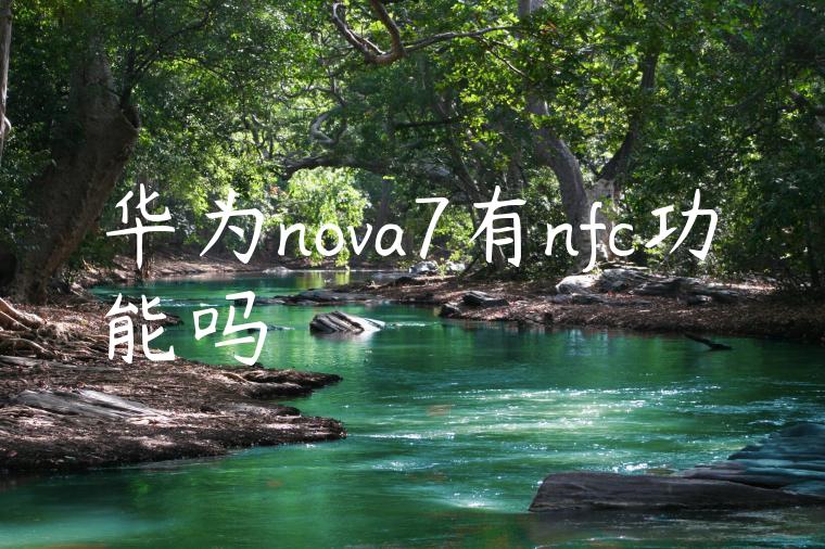 华为nova7有nfc功能吗