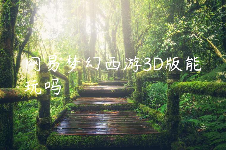 网易梦幻西游3D版能玩吗