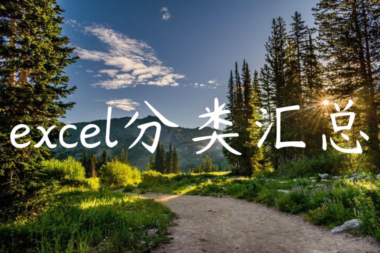 excel分类汇总