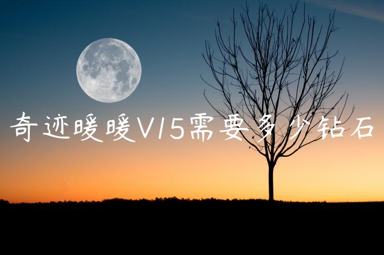 奇迹暖暖V15需要多少钻石