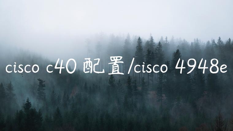 cisco c40 配置/cisco 4948e