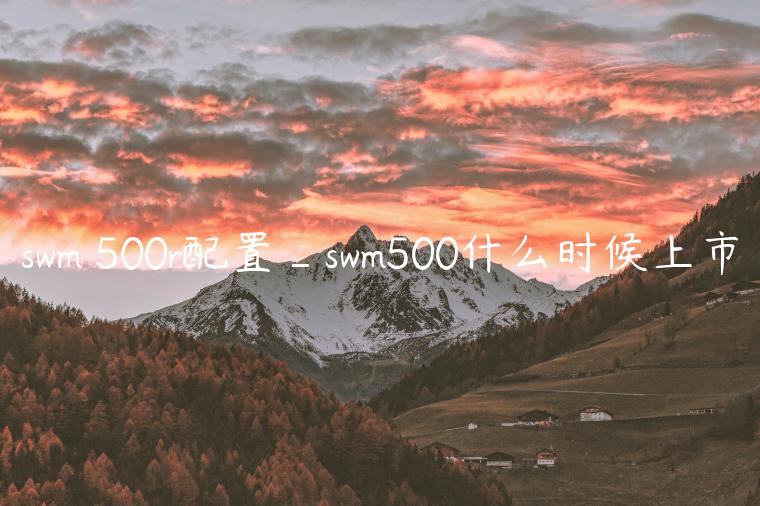 swm 500r配置_swm500什么时候上市