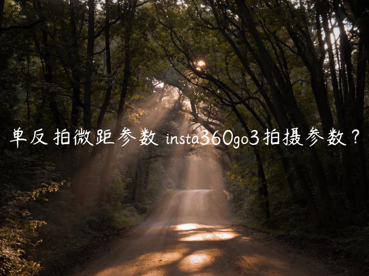 单反拍微距参数 insta360go3拍摄参数？