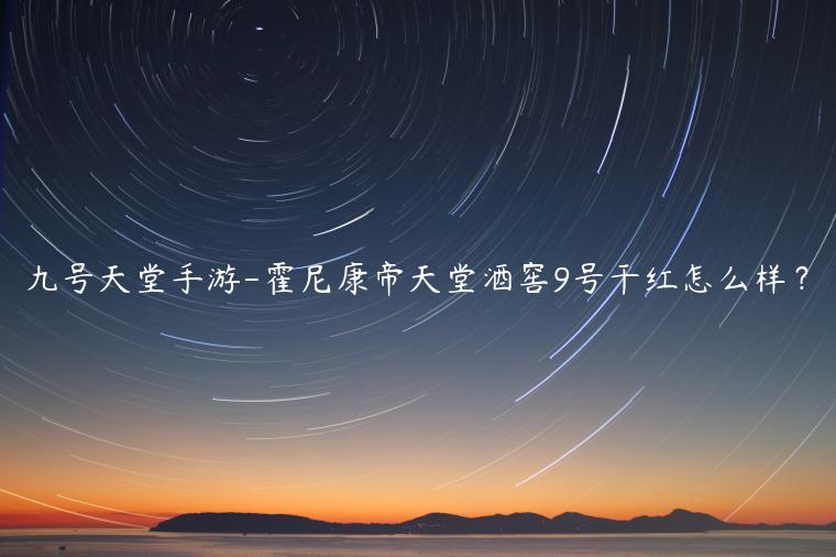 九号天堂手游-霍尼康帝天堂酒窖9号干红怎么样？