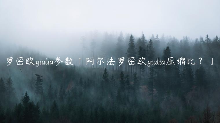 罗密欧giulia参数「阿尔法罗密欧giulia压缩比？」