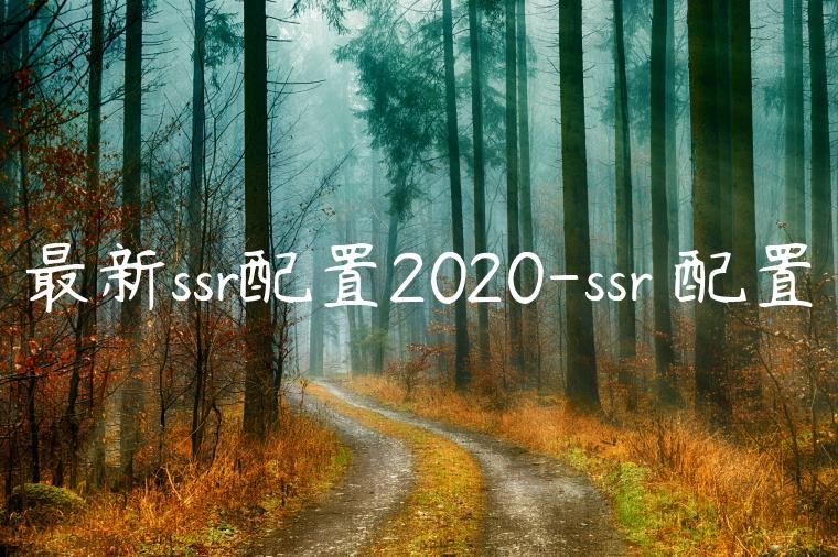 最新ssr配置2020-ssr 配置