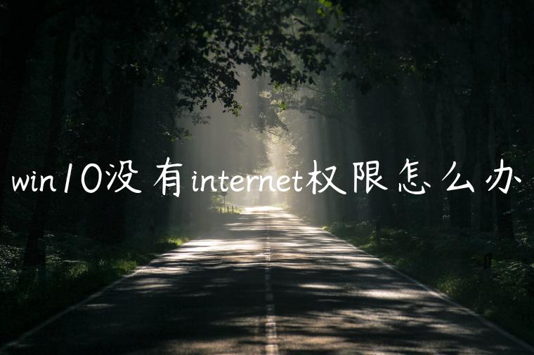 win10没有internet权限怎么办