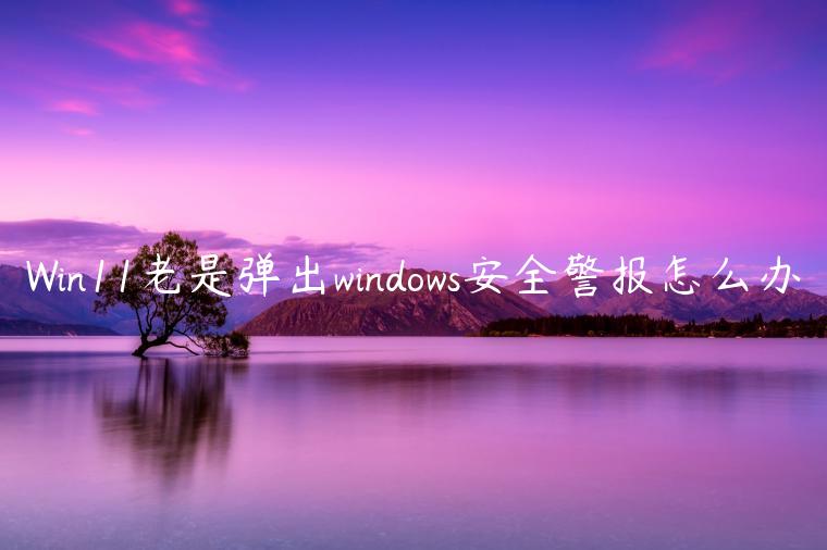 Win11老是弹出windows安全警报怎么办