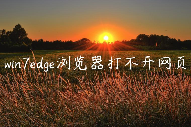 win7edge浏览器打不开网页