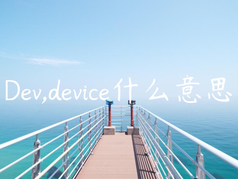 Dev,device什么意思