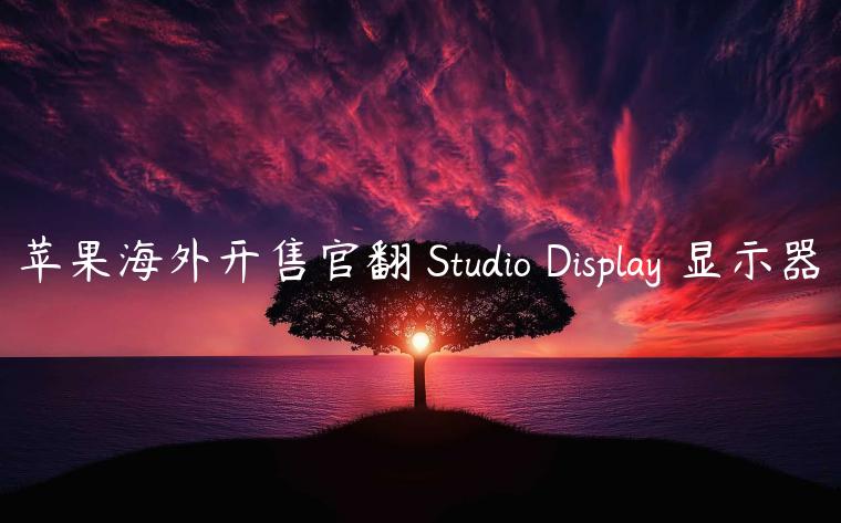 苹果海外开售官翻 Studio Display 显示器