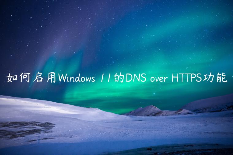 如何启用Windows 11的DNS over HTTPS功能